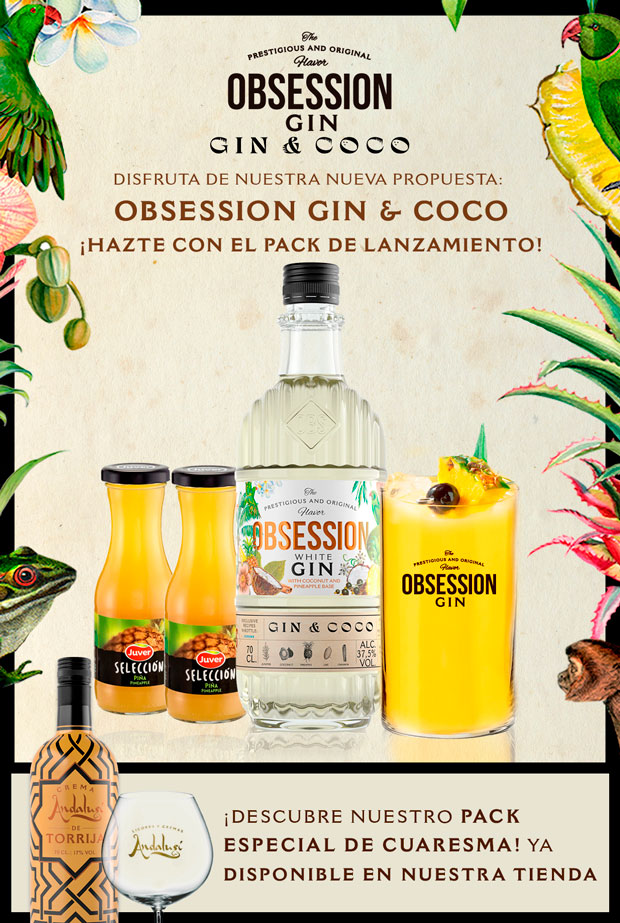 Obsession Gin & Coco - Crema de Torrija | Andalusí Destilerías